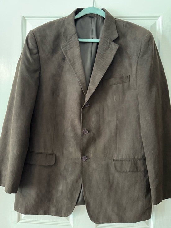 Alfani Other - Alfani Brown “Suede” Pinstriped Sport Coat